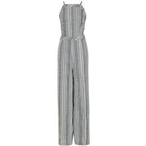 Line & Dot Deep V Jumpsuit - Mojave Stripe - Small